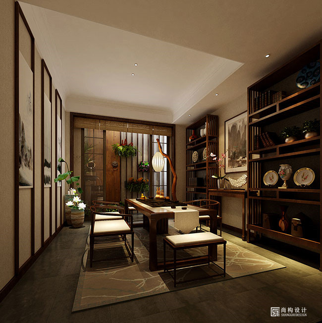 Beijing Xiexin Xinghewan Reception Tea Room Decoration Design